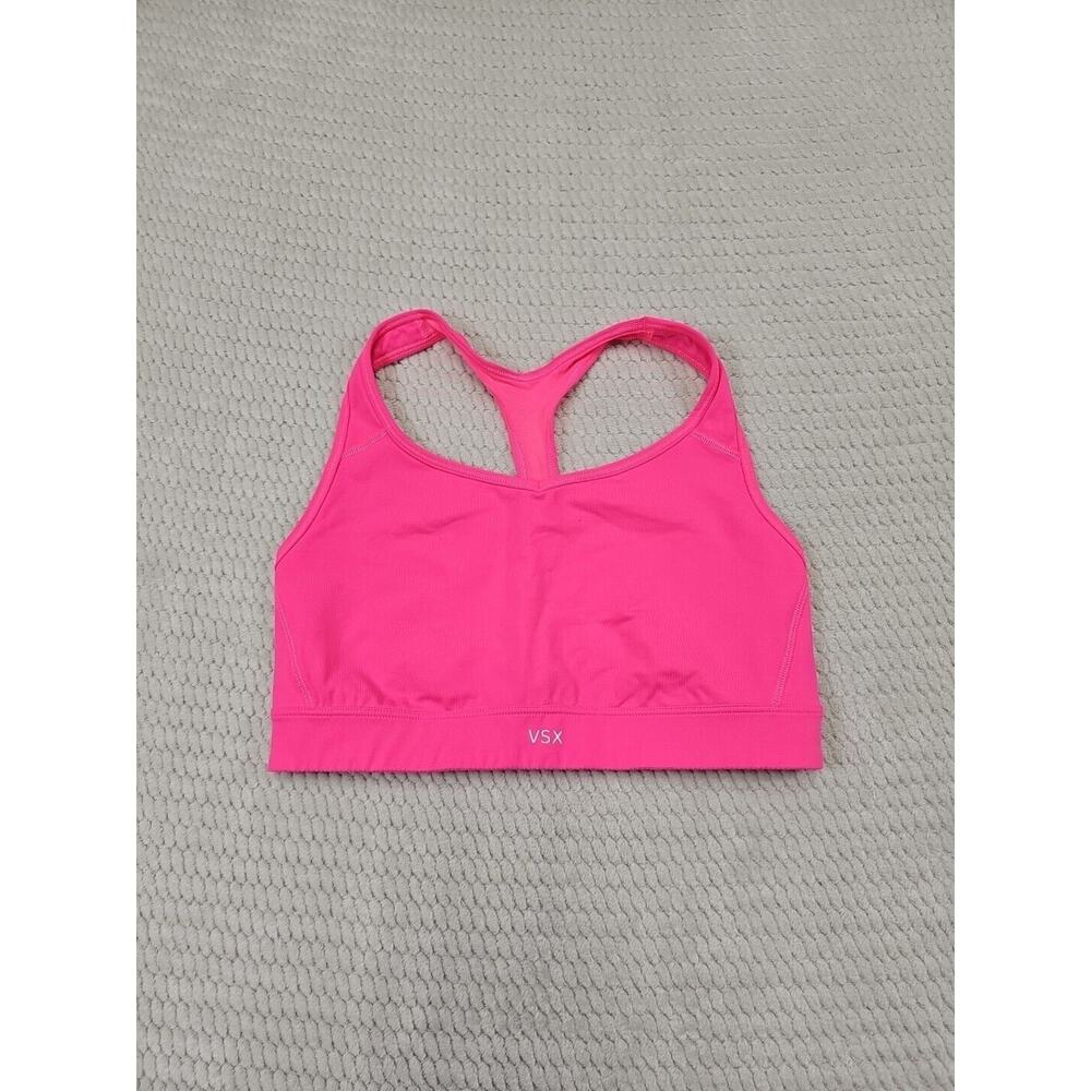 Victorias Secret Sports Bra Womens Medium VSX Sport Hot Pink Racer Back